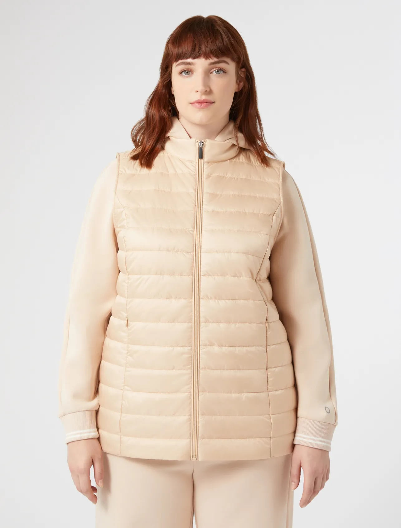 Hot Marina Rinaldi Padded gilet POWDER
