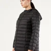 New Marina Rinaldi Padded jacket in water-repellent nylon canvas BLACK