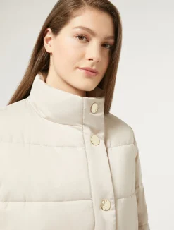 Best Marina Rinaldi Padded jacket in water-repellent satin MAKEUPLUMIERE