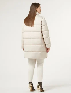 Best Marina Rinaldi Padded jacket in water-repellent satin MAKEUPLUMIERE