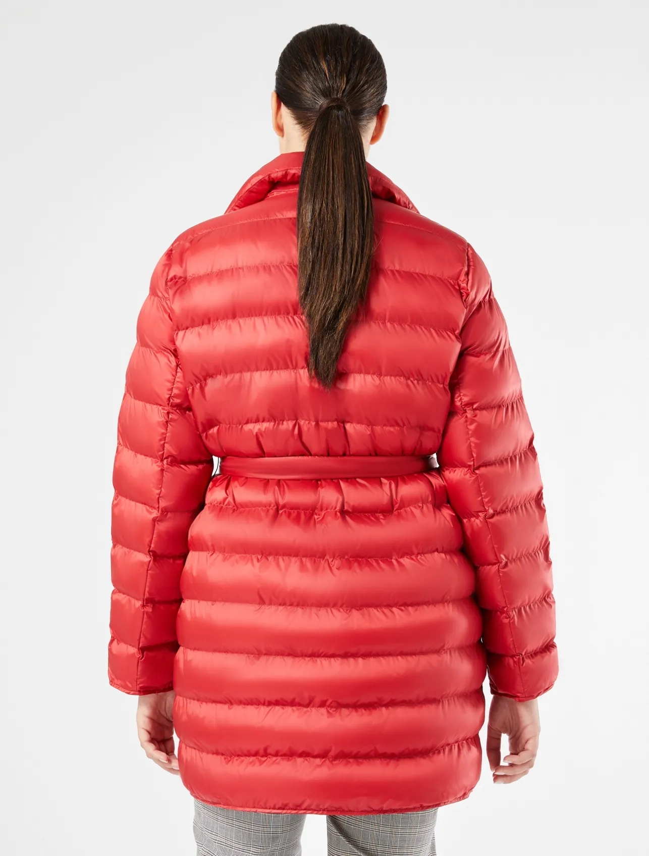 Clearance Marina Rinaldi Padded jacket in water-repellent nylon canvas RED