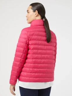 Online Marina Rinaldi Padded jacket in water-repellent nylon canvas RED