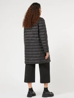 Fashion Marina Rinaldi Padded jacket in water-repellent nylon canvas BLACK
