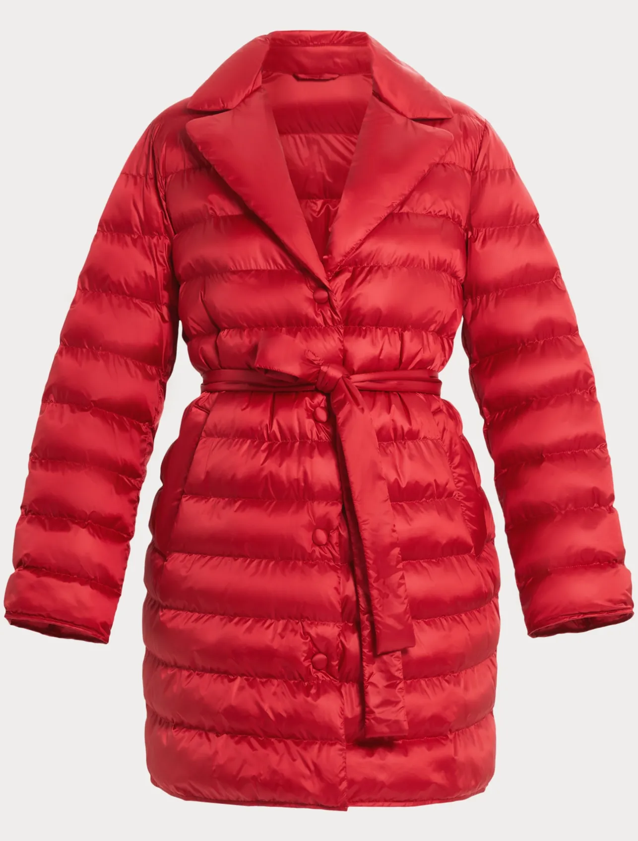 Clearance Marina Rinaldi Padded jacket in water-repellent nylon canvas RED