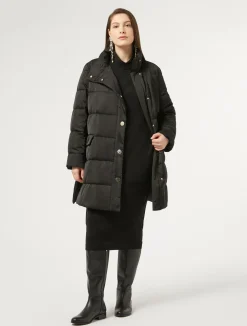 Discount Marina Rinaldi Padded jacket in water-repellent satin BLACK
