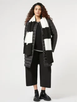 Fashion Marina Rinaldi Padded jacket in water-repellent nylon canvas BLACK
