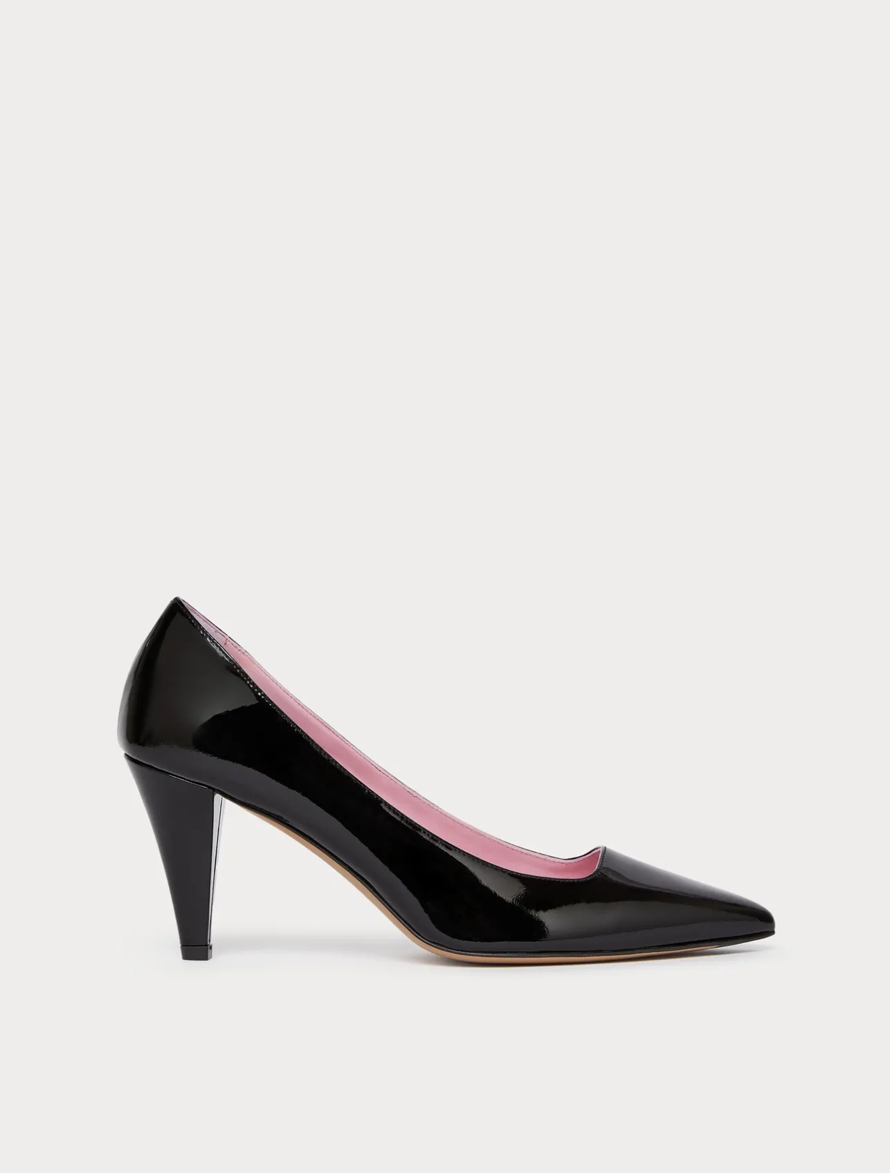 Sale Marina Rinaldi Patent leather court shoes BLACK