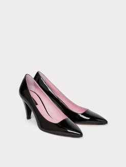 Sale Marina Rinaldi Patent leather court shoes BLACK