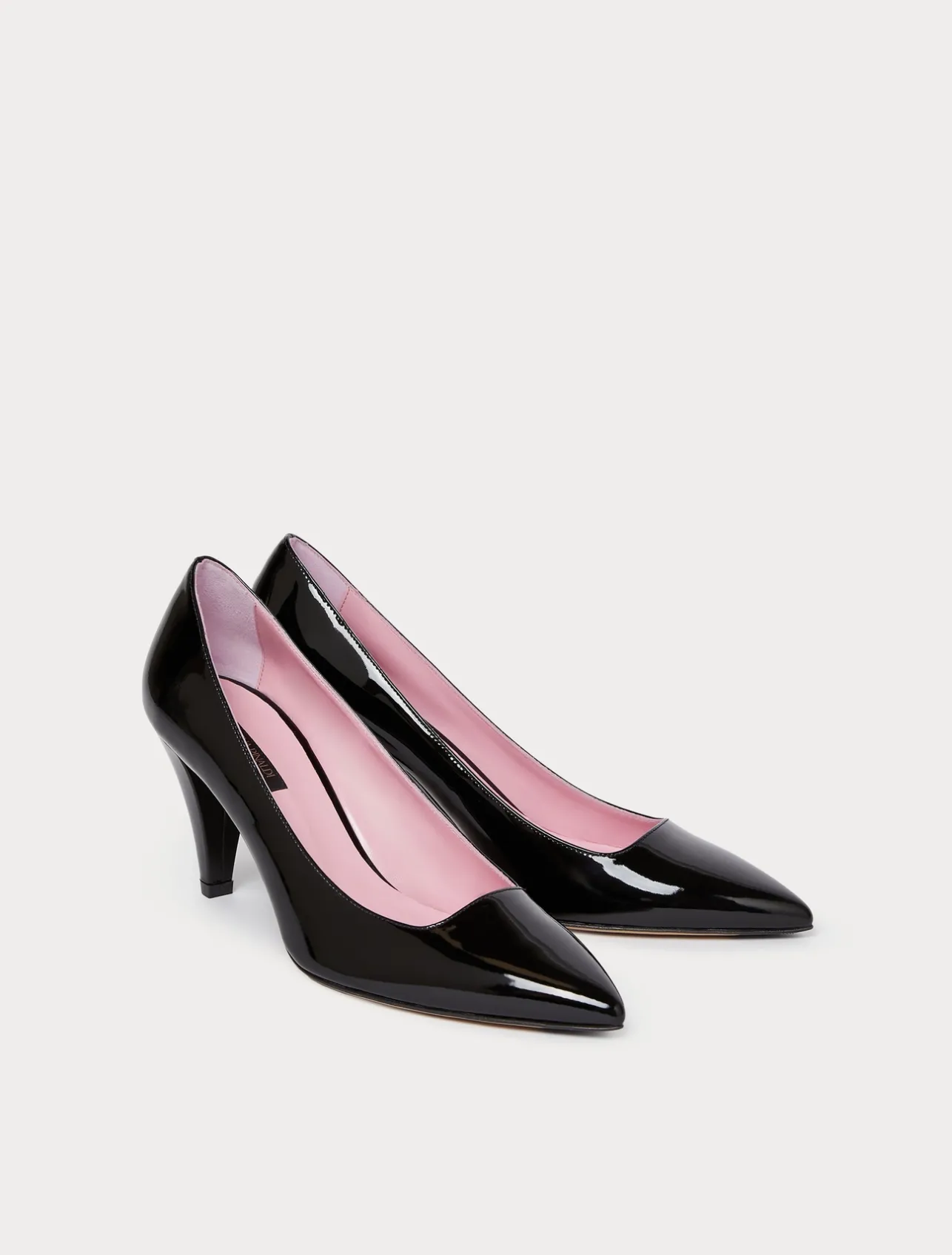 Sale Marina Rinaldi Patent leather court shoes BLACK