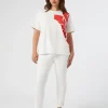 Online Marina Rinaldi Perfect-fit cotton bull denim jeans WHITE