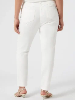 Online Marina Rinaldi Perfect-fit cotton bull denim jeans WHITE