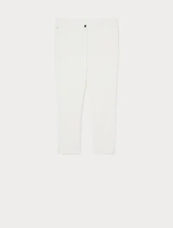 Online Marina Rinaldi Perfect-fit cotton bull denim jeans WHITE