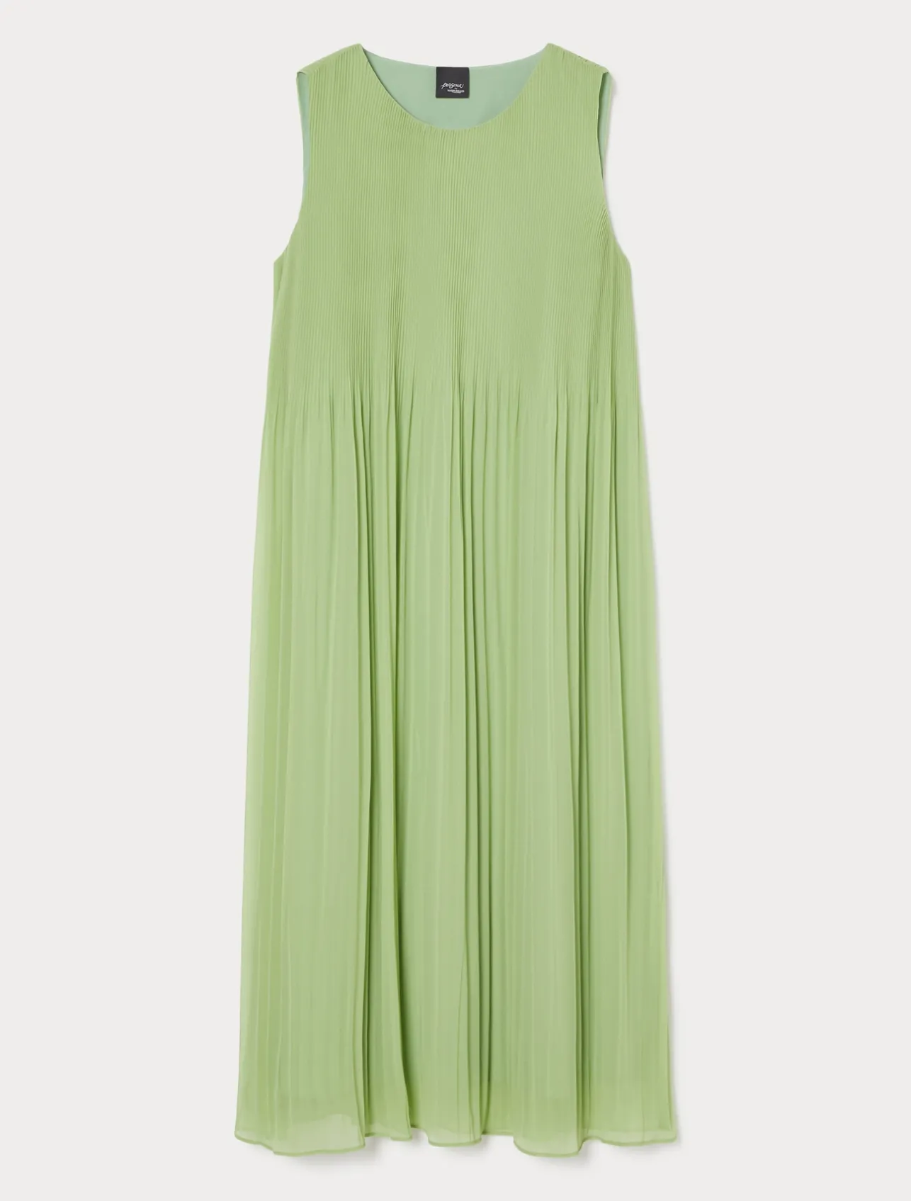 Hot Marina Rinaldi Pleated georgette dress OLIVEGREEN