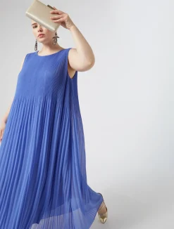Clearance Marina Rinaldi Pleated georgette dress AVIO