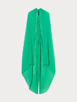 Outlet Marina Rinaldi Pleated georgette stole PASTELGREEN