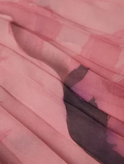 Clearance Marina Rinaldi Pleated georgette stole PINK
