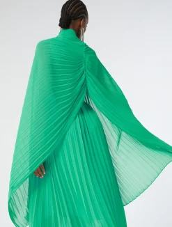 Outlet Marina Rinaldi Pleated georgette stole PASTELGREEN