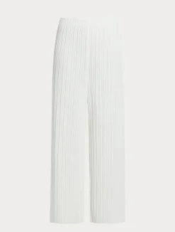 Online Marina Rinaldi Pleated jersey trousers WHITE