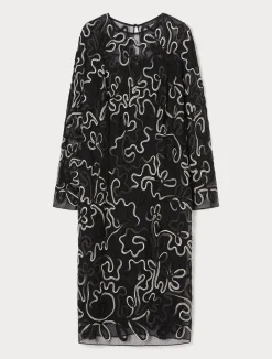New Marina Rinaldi Plumetis tulle sheath dress BLACK