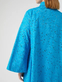 Best Marina Rinaldi Poplin broderie anglaise shirt TURQUOISE