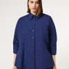 Hot Marina Rinaldi Poplin shirt BLUEPURPLE