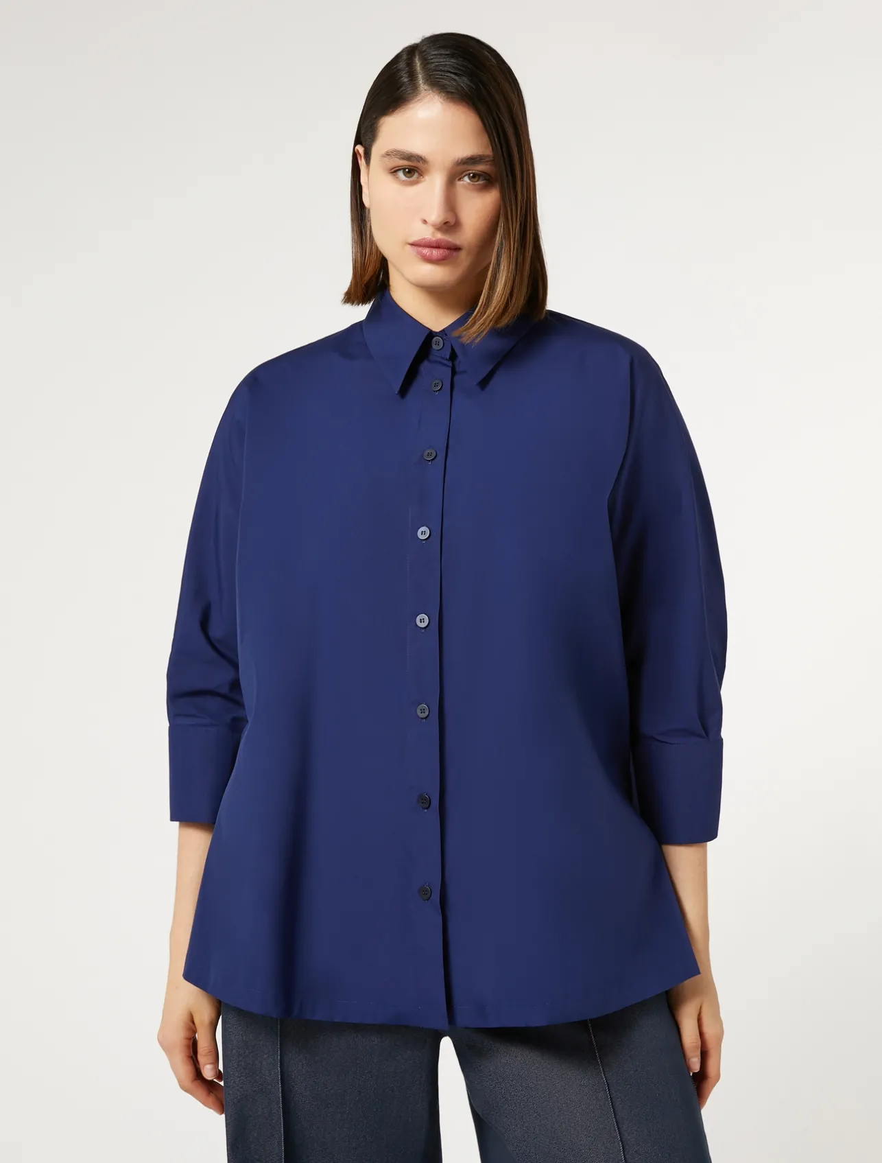 Hot Marina Rinaldi Poplin shirt BLUEPURPLE