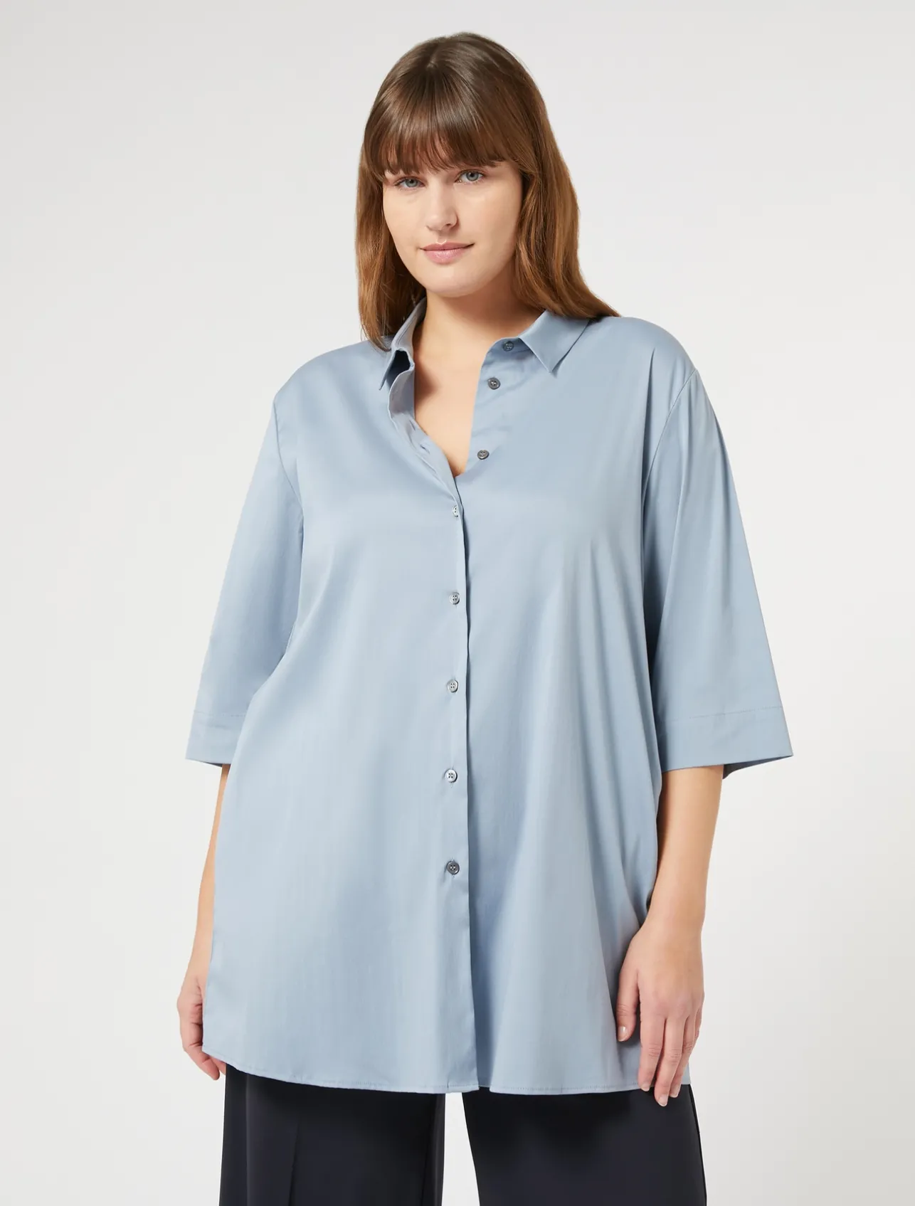 Best Marina Rinaldi Poplin shirt AVIO