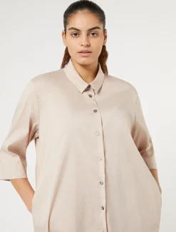 Fashion Marina Rinaldi Poplin shirt IVORY