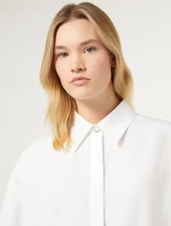 Online Marina Rinaldi Poplin shirt OPTICALWHITE