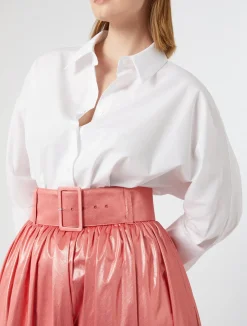 Discount Marina Rinaldi Poplin shirt OPTICALWHITE