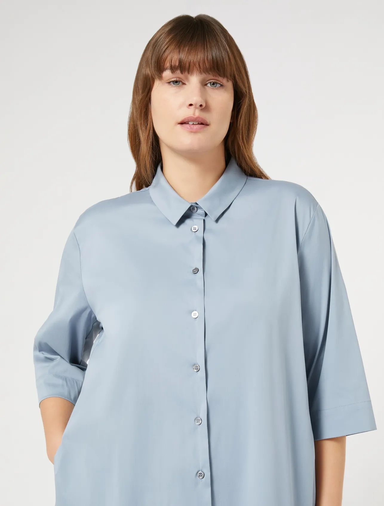 Best Marina Rinaldi Poplin shirt AVIO