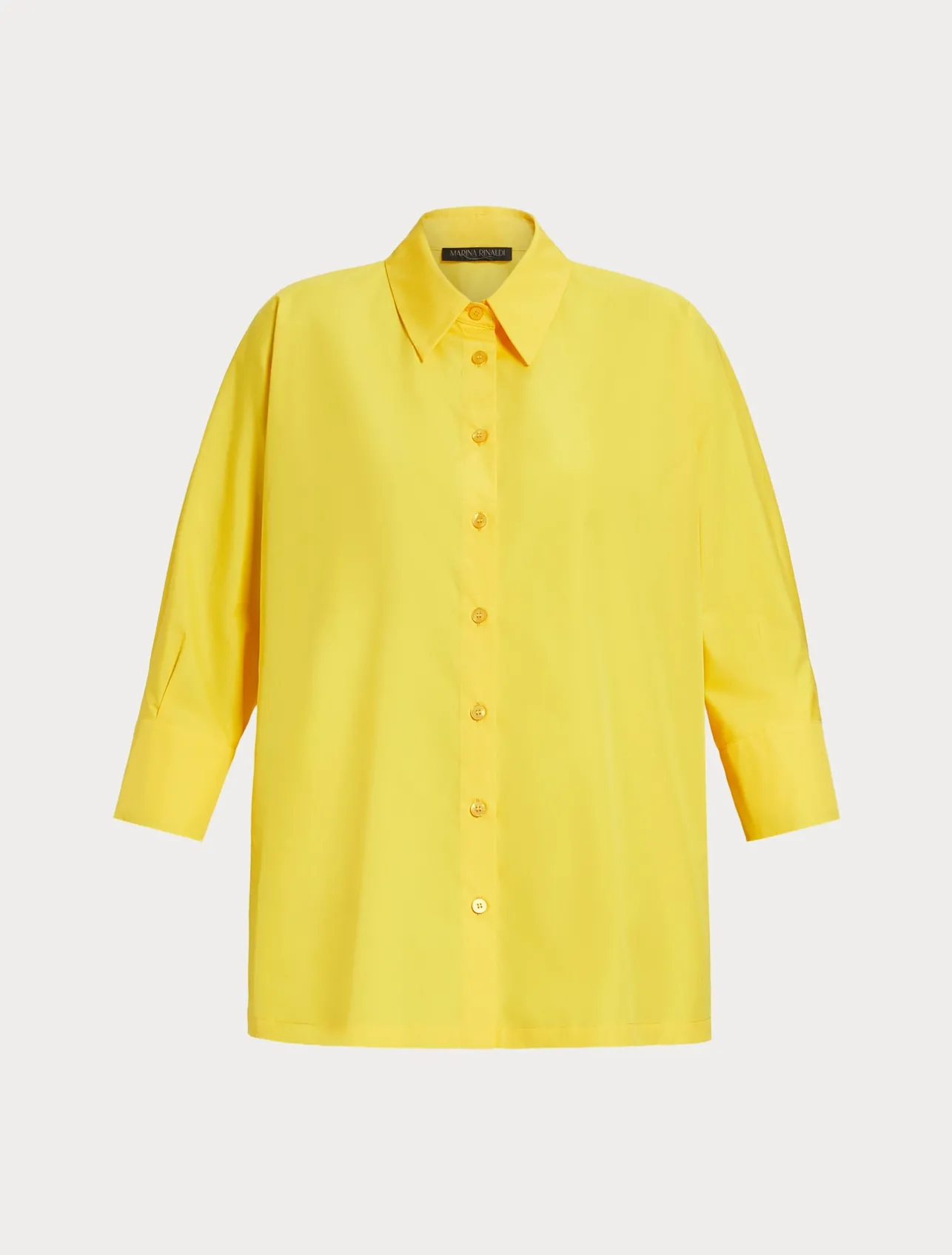 Outlet Marina Rinaldi Poplin shirt BRIGHTYELLOW
