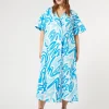 Clearance Marina Rinaldi Poplin shirt dress WHITE