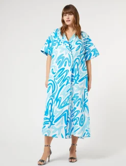 Clearance Marina Rinaldi Poplin shirt dress WHITE
