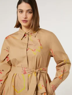 Online Marina Rinaldi Poplin shirt dress CAMEL