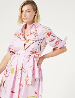Fashion Marina Rinaldi Poplin shirt dress PINK