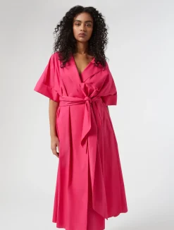 Outlet Marina Rinaldi Poplin shirt dress FUCHSIA