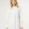 Hot Marina Rinaldi Poplin shirt with rhinestones OPTICALWHITE