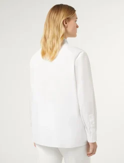 Hot Marina Rinaldi Poplin shirt with rhinestones OPTICALWHITE