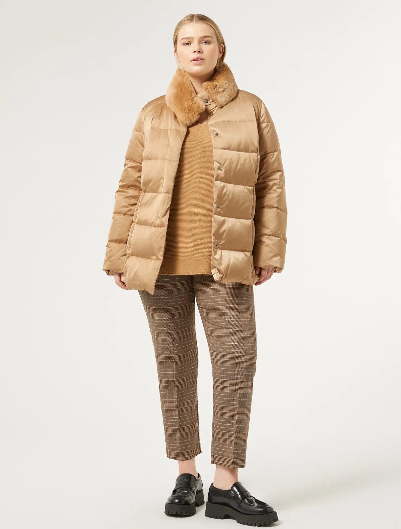 Fashion Marina Rinaldi Prince of Wales trousers DARKBOWN