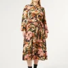 Online Marina Rinaldi Printed cady shirt dress MIDNIGHTBLUE