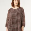 New Marina Rinaldi Printed georgette blouse BLACK