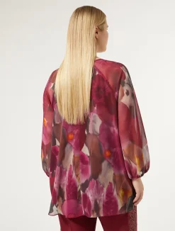 Fashion Marina Rinaldi Printed georgette blouse RUBY