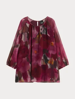 Fashion Marina Rinaldi Printed georgette blouse RUBY