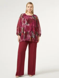 Fashion Marina Rinaldi Printed georgette blouse RUBY