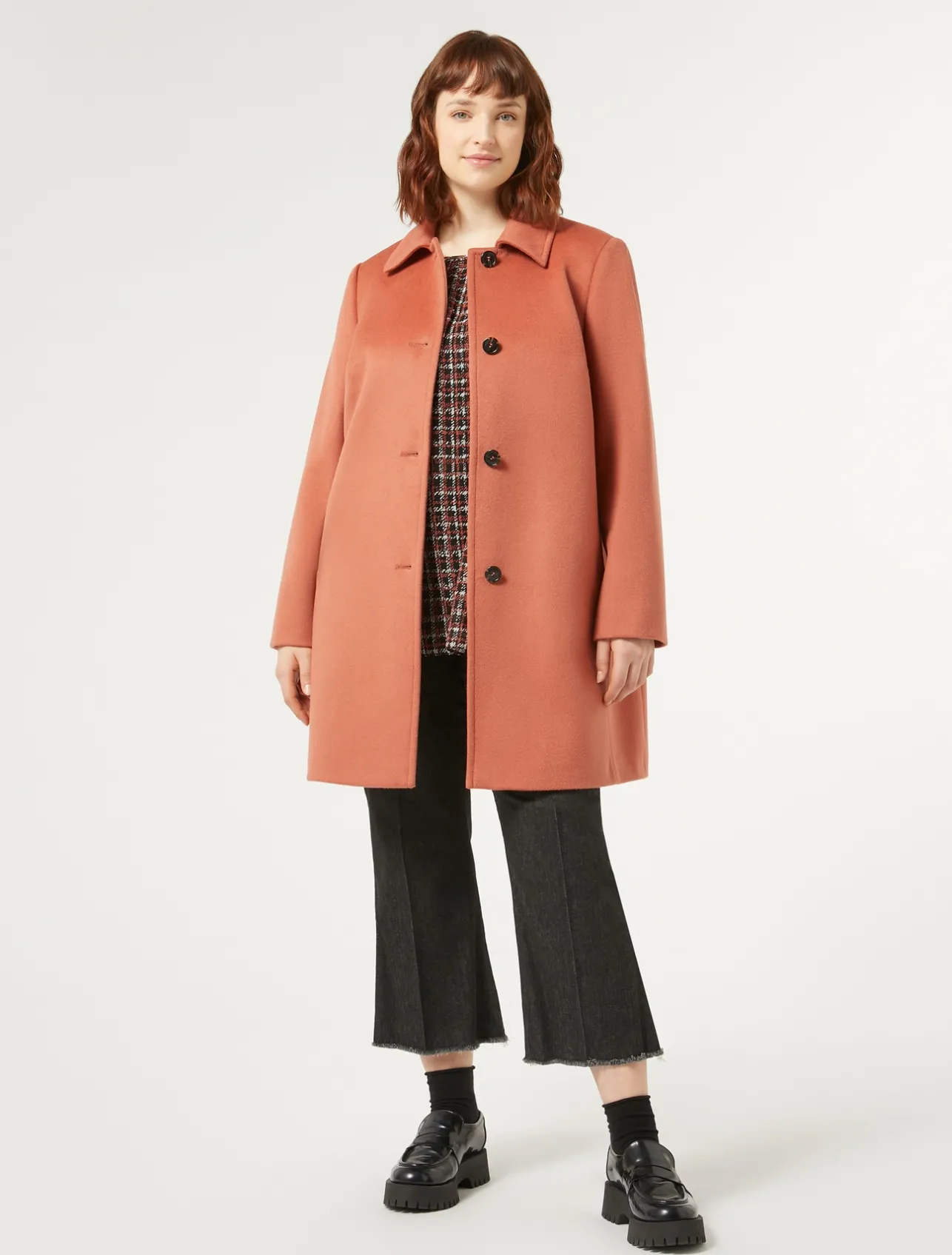 New Marina Rinaldi Printed georgette blouse BLACK