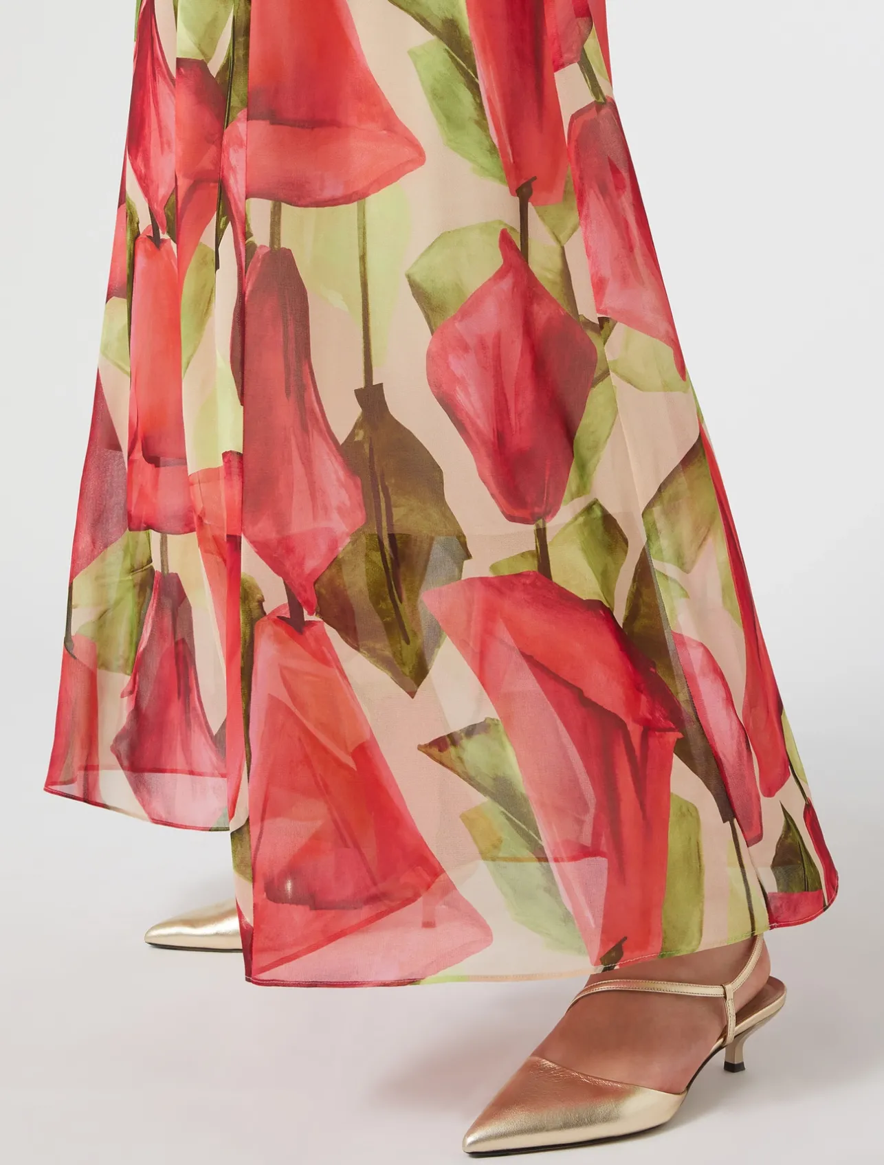 New Marina Rinaldi Printed georgette dress PINK