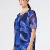Best Marina Rinaldi Printed georgette top MIDNIGHTBLUE