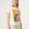 Hot Marina Rinaldi Printed jersey T-shirt WHITE