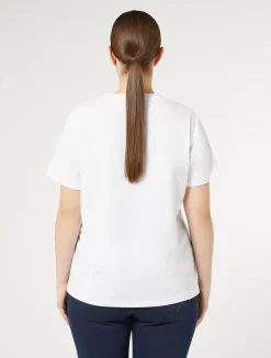 Best Marina Rinaldi Printed jersey t-shirt WHITE